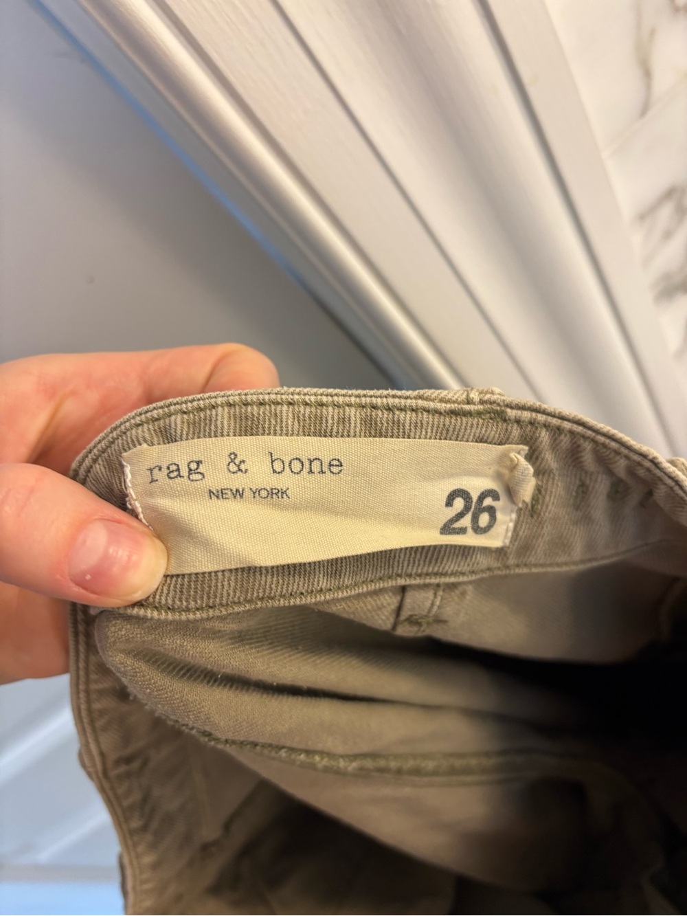 Women’s rag & bone army green cargo pants